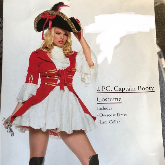 Sexy Pirate HALLOWEEN Costume SizeS Extra 2 Double Skirts included + Hat + Sword - Picture 13 of 13